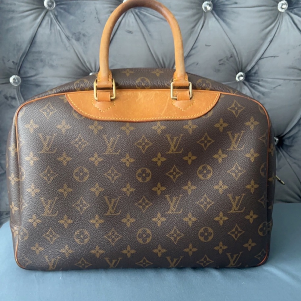 Louis Vuitton LV Hand Bag  Deauville Brown Monogram